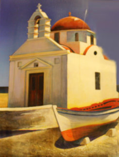 Sunny Side 1998 44x36 Original Painting - Igor Medvedev Sunny Side 1998 44x36 Original Painting - Igor Medvedev