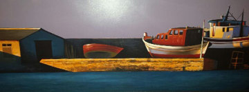 Harbor Sunset 1998 Limited Edition Print - Igor Medvedev Harbor Sunset 1998 Limited Edition Print - Igor Medvedev