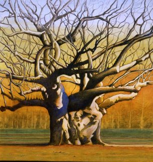 Laced Branches 2008 43x41 Original Painting - Igor Medvedev Laced Branches 2008 43x41 Original Painting - Igor Medvedev