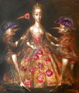 Untitled 1999 44x40 Huge Original Painting - Andrei Medvedev Untitled 1999 44x40 Huge Original Painting - Andrei Medvedev
