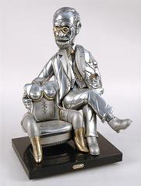 Sigmond Freud Bronze Sculpture 19 in Sculpture by Frank Meisler