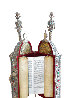 Torah Ark Mixed Media  Unique Sculpture 33 in - Huge Sculpture by Frank Meisler - 3