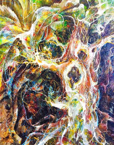 Tree 2001 34x30 - Oil on Canvas Original Painting - Sergey Melnik