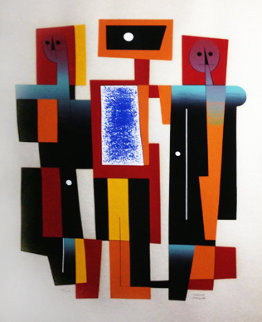 Musicians Limited Edition Print - Carlos Merida Musicians Limited Edition Print - Carlos Merida