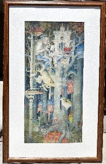 Triano Watercolor 1994 44x30 Super Huge Watercolor - Daniel Merriam Triano Watercolor 1994 44x30 Super Huge Watercolor - Daniel Merriam