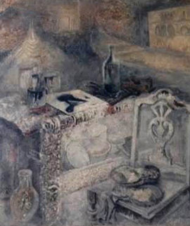 Untitled Painting 1987 60x50 Huge Original Painting - Lev Meshberg Untitled Painting 1987 60x50 Huge Original Painting - Lev Meshberg