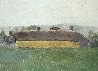 Burgundy Countryside 1993 18x22 - France Original Painting by Lev Meshberg - 3