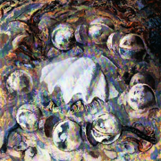 Ballad of the Sea 1988 51x51 Original Painting - Lev Meshberg Ballad of the Sea 1988 51x51 Original Painting - Lev Meshberg