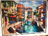 Venice Canal, Venice Italy Limited Edition Print by Anatoly Metlan - 2