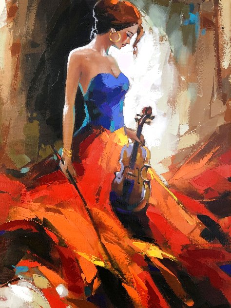 Musical Flame 2019 Embellished Limited Edition Print by Anatoly Metlan