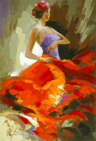 Dance of Love 2016 Embellished Giclee on Canvas - Huge Limited Edition Print - Anatoly Metlan