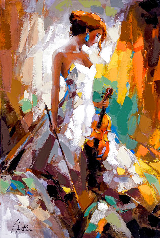 Reflections on Performance Embellished Limited Edition Print - Anatoly Metlan