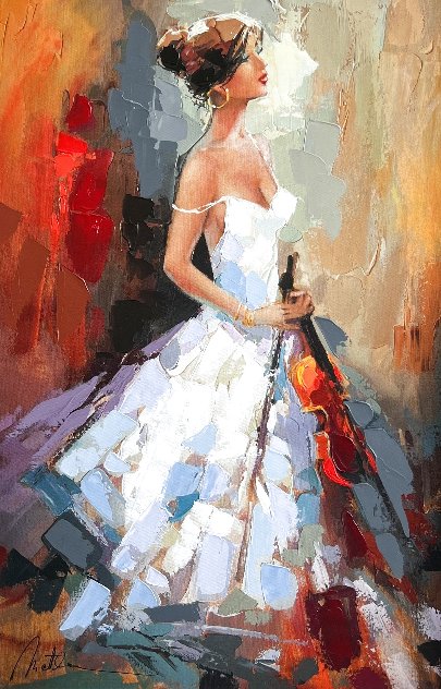 After the Long Concert EA 2015 Embellished Limited Edition Print by Anatoly Metlan