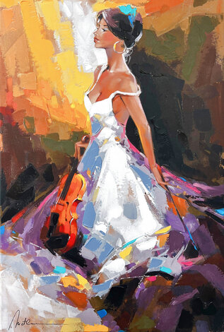 High Honor - Framed Embellished Giclee on Canvas Limited Edition Print - Anatoly Metlan