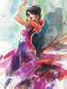 Dancing X Watercolor 2024 33x26 Watercolor by Anatoly Metlan - 4 Dancing X Watercolor 2024 33x26 Watercolor by Anatoly Metlan - 4