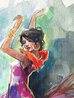 Dancing X Watercolor 2024 33x26 Watercolor by Anatoly Metlan - 5 Dancing X Watercolor 2024 33x26 Watercolor by Anatoly Metlan - 5