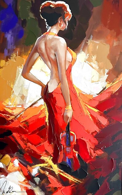 Dancing X 2024 Watercolor by Anatoly Metlan - For Sale on Art