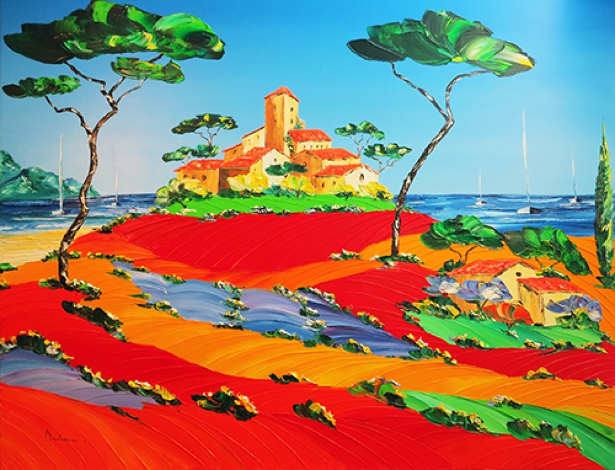Spirit of the Day 28x36 Original Painting by Monika Meunier Spirit of the Day 28x36 Original Painting by Monika Meunier