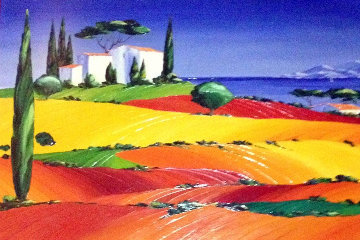 Apres Midi D'ete 2000 35x46 After Mid Day Original Painting - Monika Meunier Apres Midi D'ete 2000 35x46 After Mid Day Original Painting - Monika Meunier