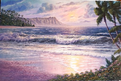 Early Days of Diamondhead 20x30 - Hawaii Original Painting - Maurice Meyer