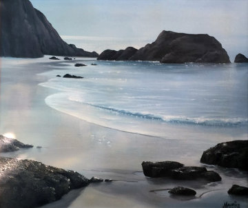 Untitled Seascape 30x34 Original Painting - Maurice Meyer Untitled Seascape 30x34 Original Painting - Maurice Meyer