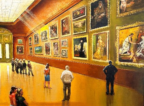 Grand Hall 2015 24x30 - Metropolitan Museum - New York, NYC Original Painting - Michael Dvortcsak