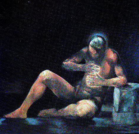 Healing Self 1989 54x54 - Huge Painting Original Painting - Michael Dvortcsak