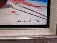 Flute And Butterfly 31x27 Original Painting by Michael Gorban - 3 Flute And Butterfly 31x27 Original Painting by Michael Gorban - 3