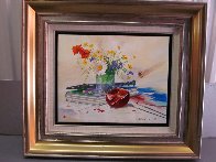Flute And Butterfly 31x27 Original Painting by Michael Gorban - 2 Flute And Butterfly 31x27 Original Painting by Michael Gorban - 2