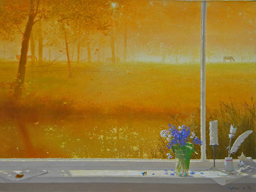 Glowing Morning 2008 30x40 Huge Original Painting - Michael Gorban