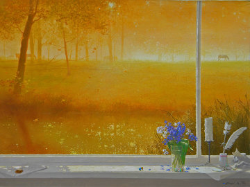 Glowing Morning 2008 30x40 Super Huge Original Painting - Michael Gorban Glowing Morning 2008 30x40 Super Huge Original Painting - Michael Gorban