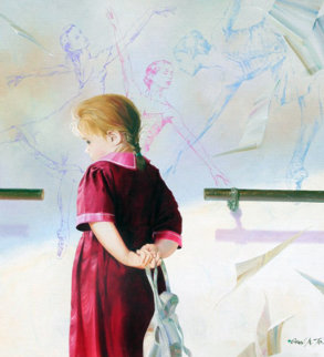 Dream of Ballet 1998 42x38 Original Painting - Michael Gorban Dream of Ballet 1998 42x38 Original Painting - Michael Gorban