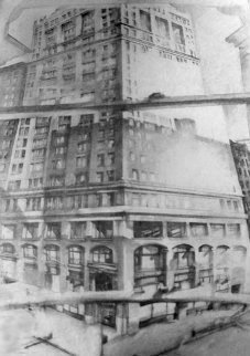 View Into Broadway 1971, New York Drawing - Michael Mazur View Into Broadway 1971, New York Drawing - Michael Mazur