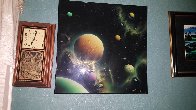 Golden Moon Dust 1993 36x36 Original Painting by Michael David Ward - 1 Golden Moon Dust 1993 36x36 Original Painting by Michael David Ward - 1