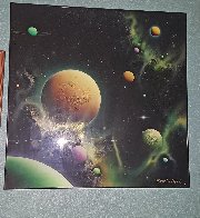 Golden Moon Dust 1993 36x36 Original Painting by Michael David Ward - 2 Golden Moon Dust 1993 36x36 Original Painting by Michael David Ward - 2