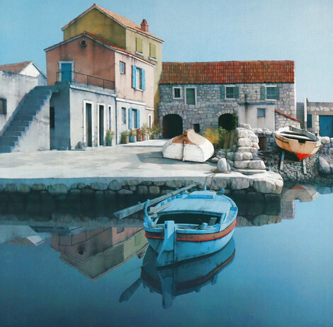 Fishing Village 1985 Limited Edition Print - Zvonimir Mihanovic