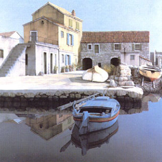 Fishing Village 1986 Limited Edition Print - Zvonimir Mihanovic Fishing Village 1986 Limited Edition Print - Zvonimir Mihanovic