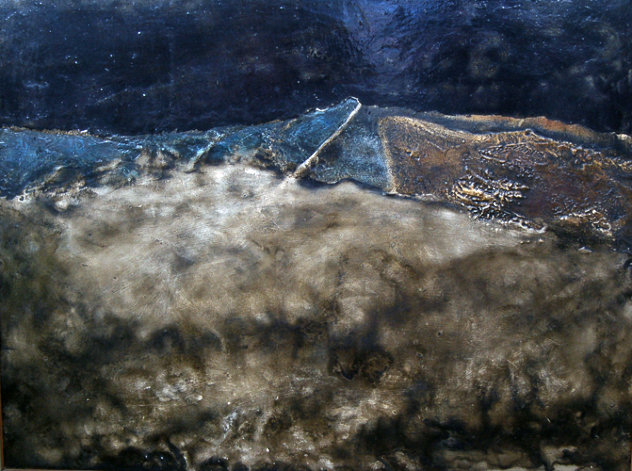 Landscape 1984 25x33 Original Painting by Vyacheslav Mikhailov