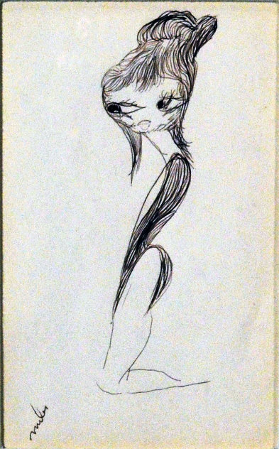 Pretty Woman 22x18 Drawing by Miles Davis