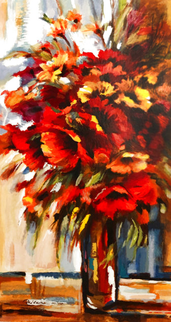 Red And Yellow Bouquet 2009 Limited Edition Print by Michael Milkin