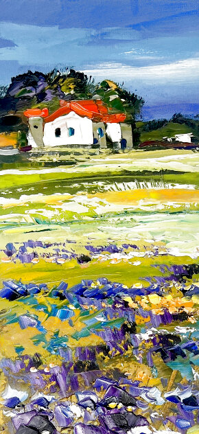 Untitled Landscape 47x8 Original Painting by Michael Milkin