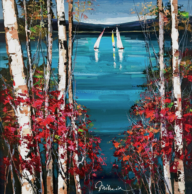 Naked Sky 2016 30x29 Oil on Canvas Original Painting by Michael Milkin Naked Sky 2016 30x29 Oil on Canvas Original Painting by Michael Milkin