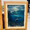 Evening Rendezvouz 1990 30x25 - Koa Wood Frame Original Painting by David Miller - 2