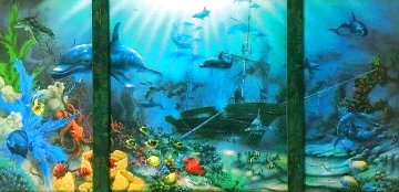 Ocean Treasures Triptych 62x37 - Huge Limited Edition Print - David Miller