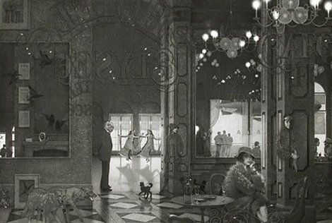 Hotel Paradise Cafe (Interiors IV) 1987 Limited Edition Print - Peter Winslow Milton