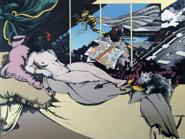 Olympia and Ollie 1974 Limited Edition Print - Milton Glaser Olympia and Ollie 1974 Limited Edition Print - Milton Glaser