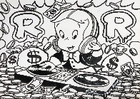 DJ Richie Rich Drawing 2015 9x12 Drawing by  MiMo - 0
