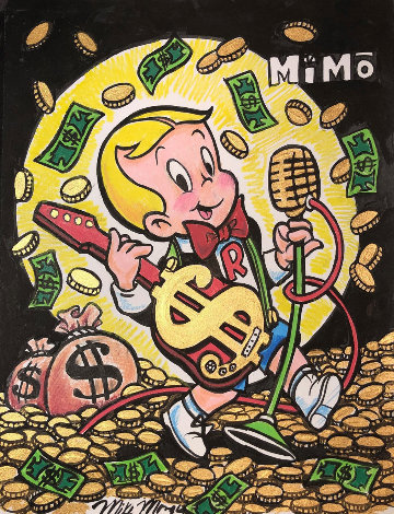Richie Rich Rock Star 12x9 Works on Paper (not prints) -  MiMo