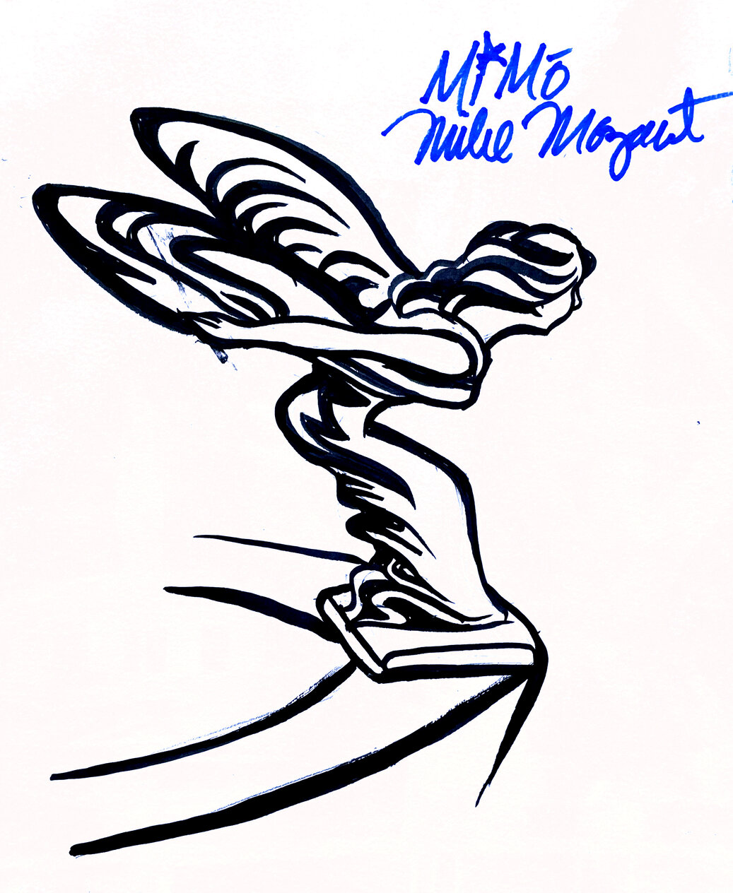 Spirit of Ecstasy 2008 Mixed Media Drawing 12x9 by MiMo - For Sale on ...