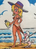 Monopoly Man Goldie Beach Day - Unique 2013 15x13 Works on Paper (not prints) by MiMo - 3 Monopoly Man Goldie Beach Day - Unique 2013 15x13 Works on Paper (not prints) by MiMo - 3